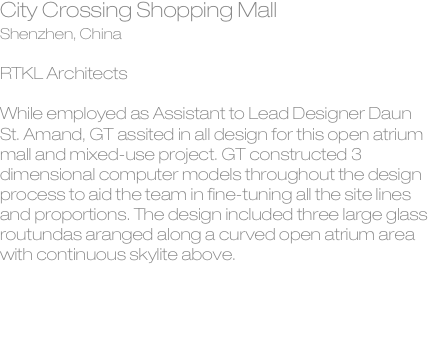 City Crossing Shopping Mall Shenzhen, China  RTKL Architects  W