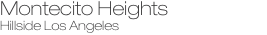 Montecito Heights Hillside Los Angeles
